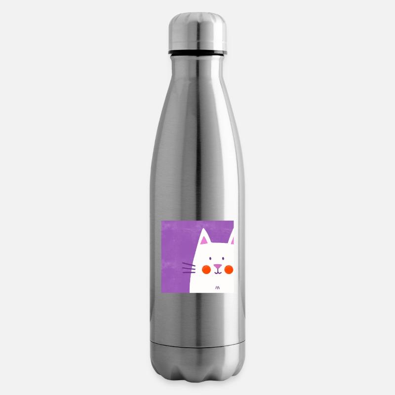 Katzenfreund - Isolierflasche - Lightsilver