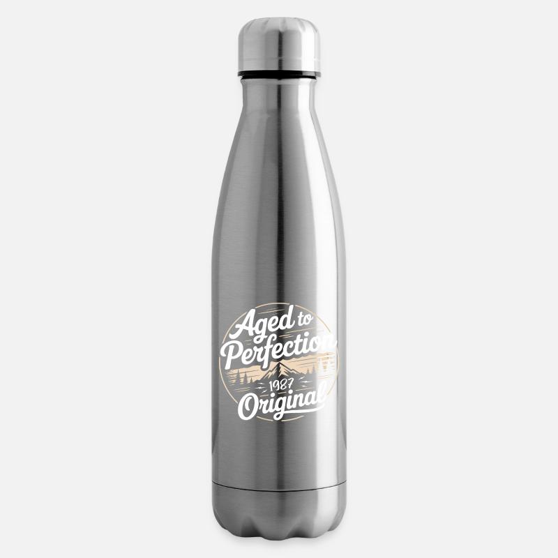 Vintage 1987 Born Retro Original 1987 - Insulated Water Bottle - silver