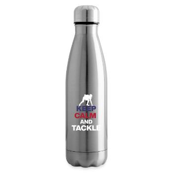 KEEP CALM AND TACKLE! FOOTBALL FAN US EVENT  - Isolierflasche - Lightsilver - Rechts