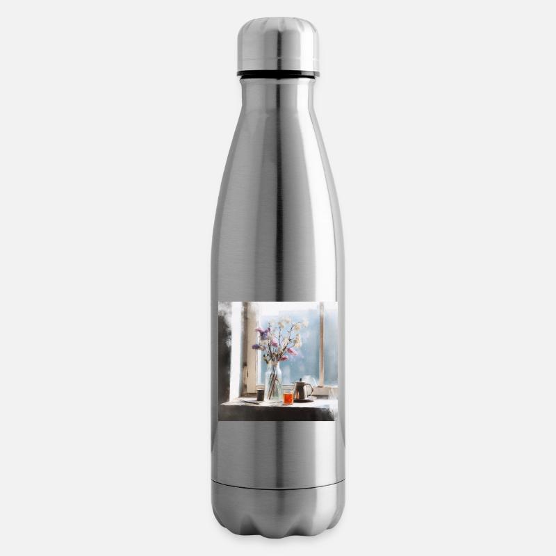Friedliche Ruhe - Isolierflasche - Lightsilver