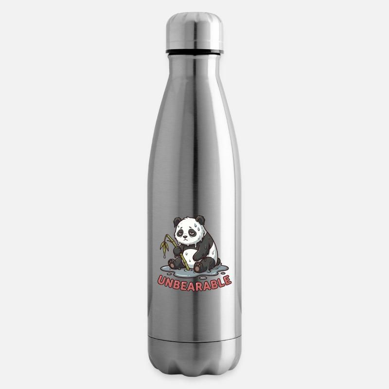 Das Leben ist unerträglich – Lustiges Panda-Meme - Isolierflasche - Lightsilver