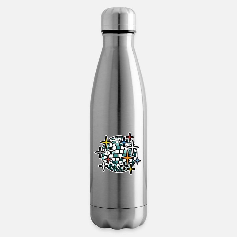 Spiegelkugel farbenfroh - Isolierflasche - Lightsilver