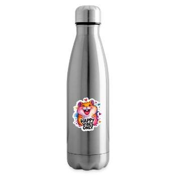 Hamster Happy Vibes Bunt - Isolierflasche - Lightsilver - Rechts