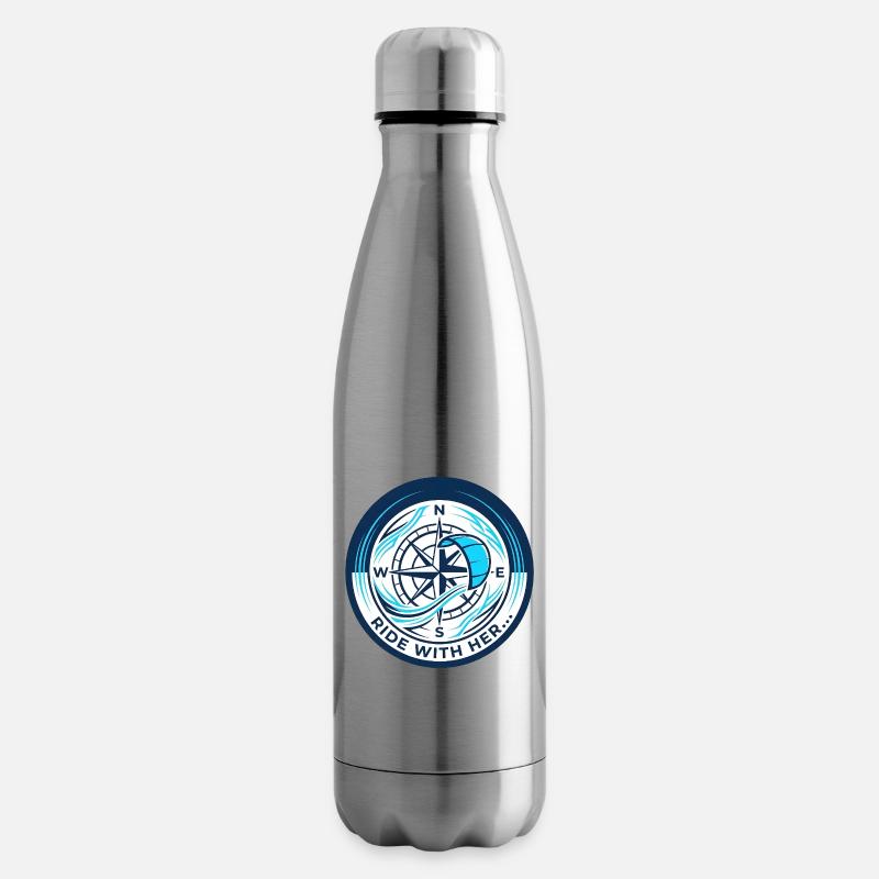 Kompass - Isolierflasche - Lightsilver