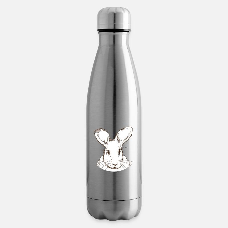 Lapin - Bouteille isotherme - argent clair