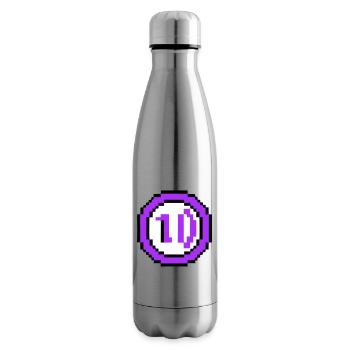 Arcade Münze 10 Jahre Jubiläum - Isolierflasche - Lightsilver - Rechts