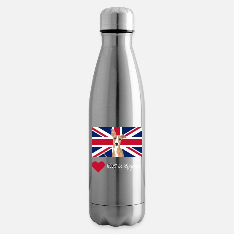 LUVMYWHIPPET (Weiß) - Isolierflasche - Lightsilver