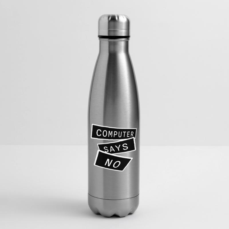 Computer Says No Funny Programmer Nerd Technique Insulated Water Bottle