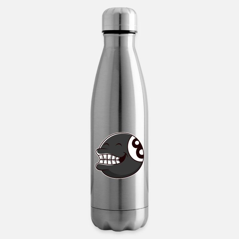 Billardkugel 8 - Isolierflasche - Lightsilver