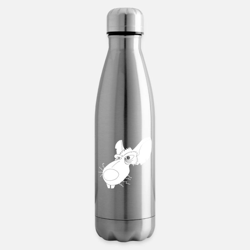 Rat d'égout blanc - Bouteille isotherme - argent clair