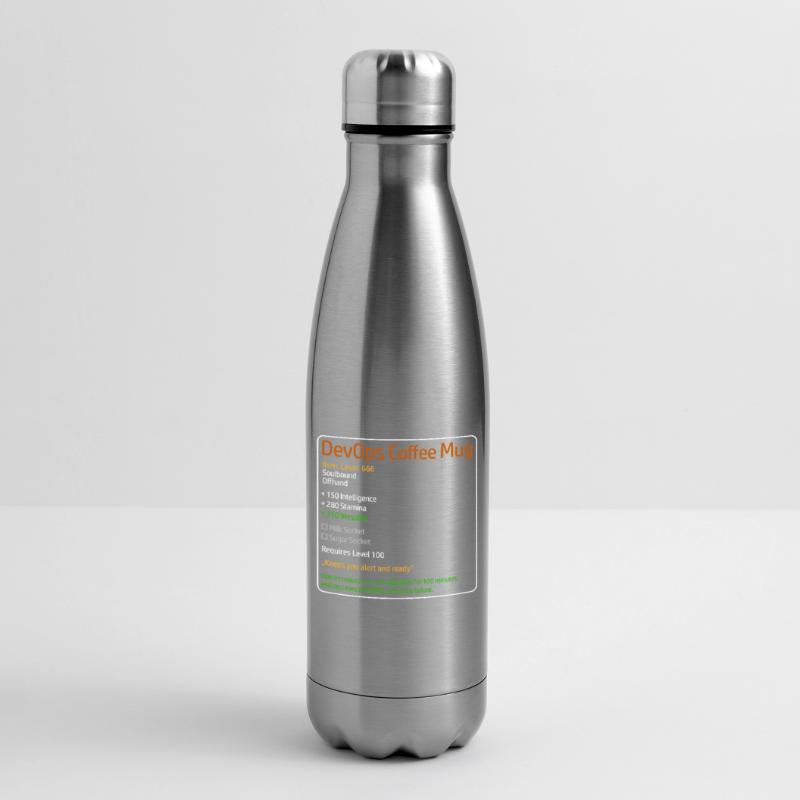 Thème d’administration système de tasse à café DevOps Bouteille isotherme