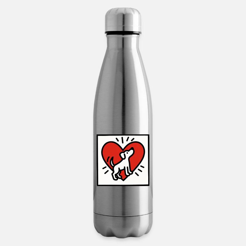 Herzhund1 - Isolierflasche - Lightsilver