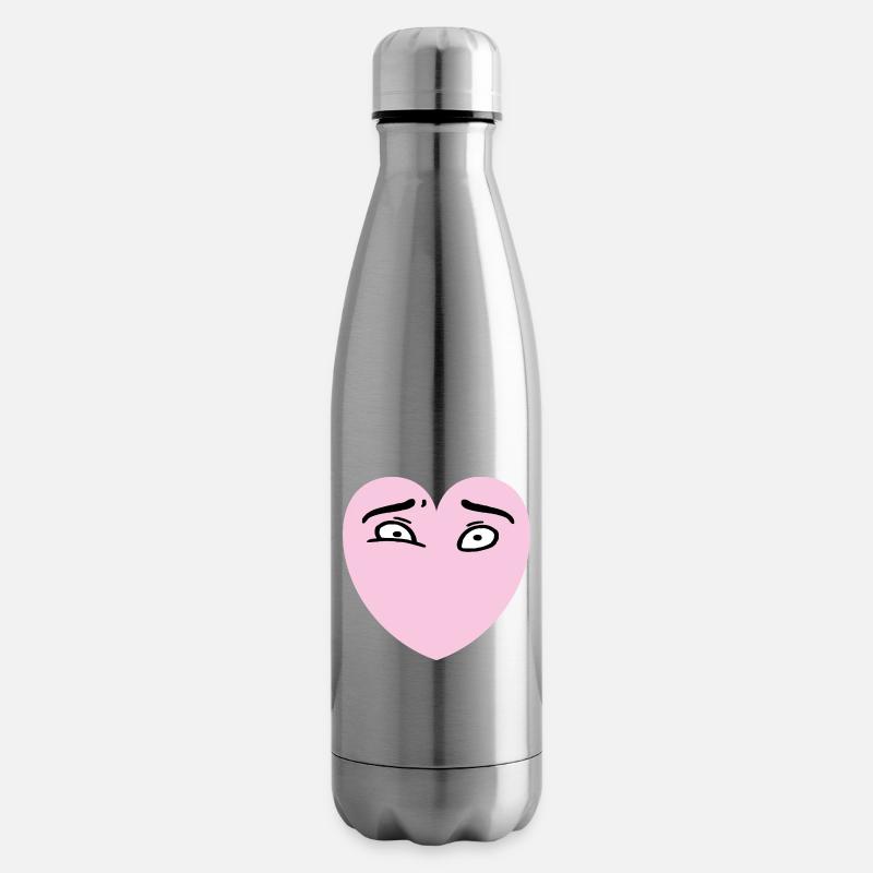 Herzaugen - Isolierflasche - Lightsilver
