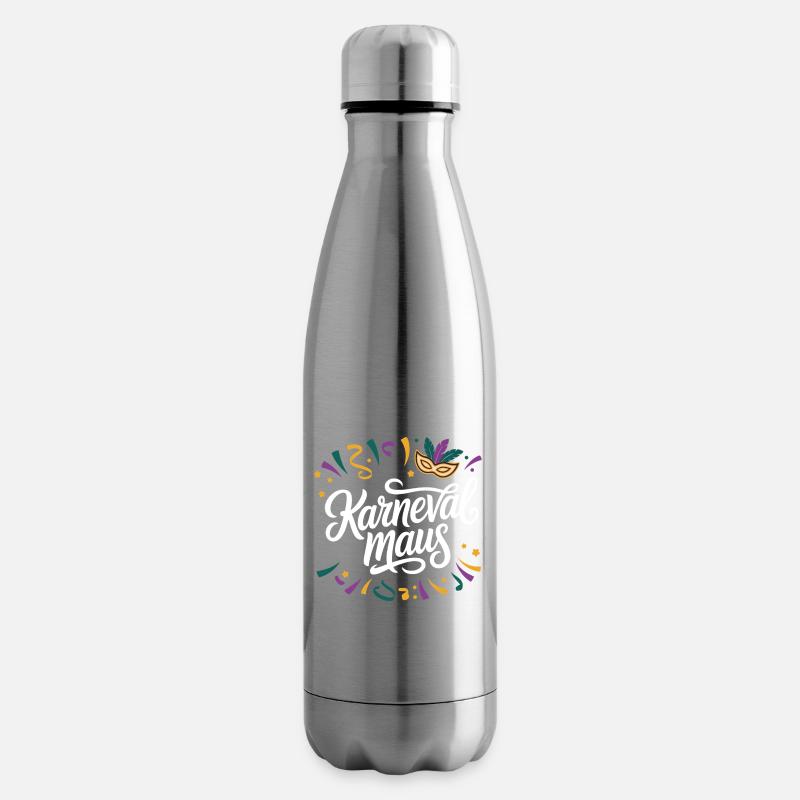 Karnevalmaus - Isolierflasche - Lightsilver