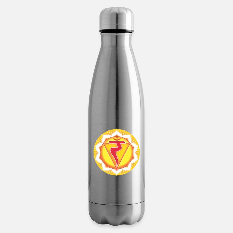 Nabelchakra Manipura - Isolierflasche - Lightsilver