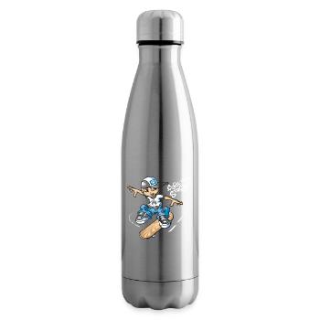 Garçon de patineur - Bouteille isotherme - argent clair - Droite