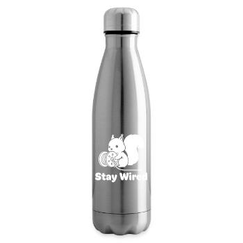 Stay Wired Squirrel - Insulated Water Bottle - silver - Right
