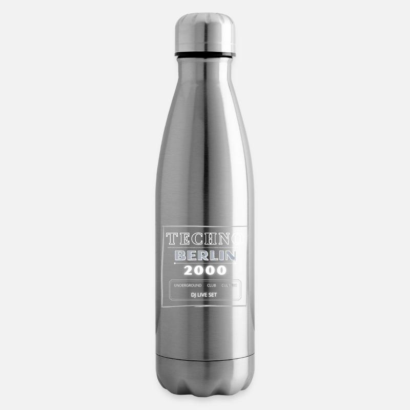 Techno Underground Club Logo - Isolierflasche - Lightsilver