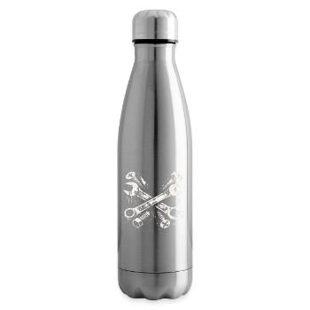 Mécanique de tournevis de conception Tool Grunge - Bouteille isotherme - argent clair - Droite