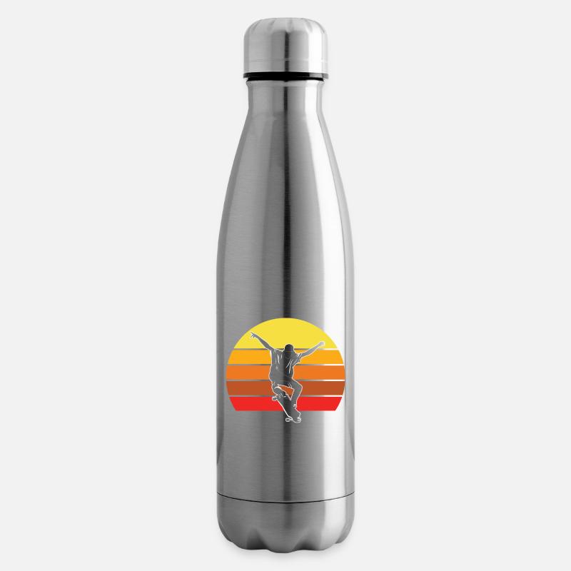 Skateboard, Skateboard, Skateboard-Fan - Isolierflasche - Lightsilver