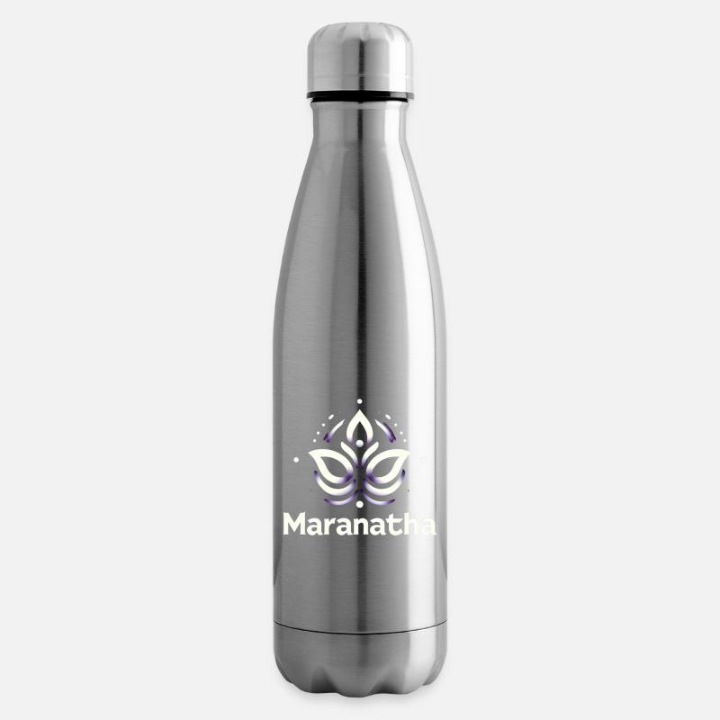Maranatha Christ arrive bientôt - Bouteille isotherme - argent clair