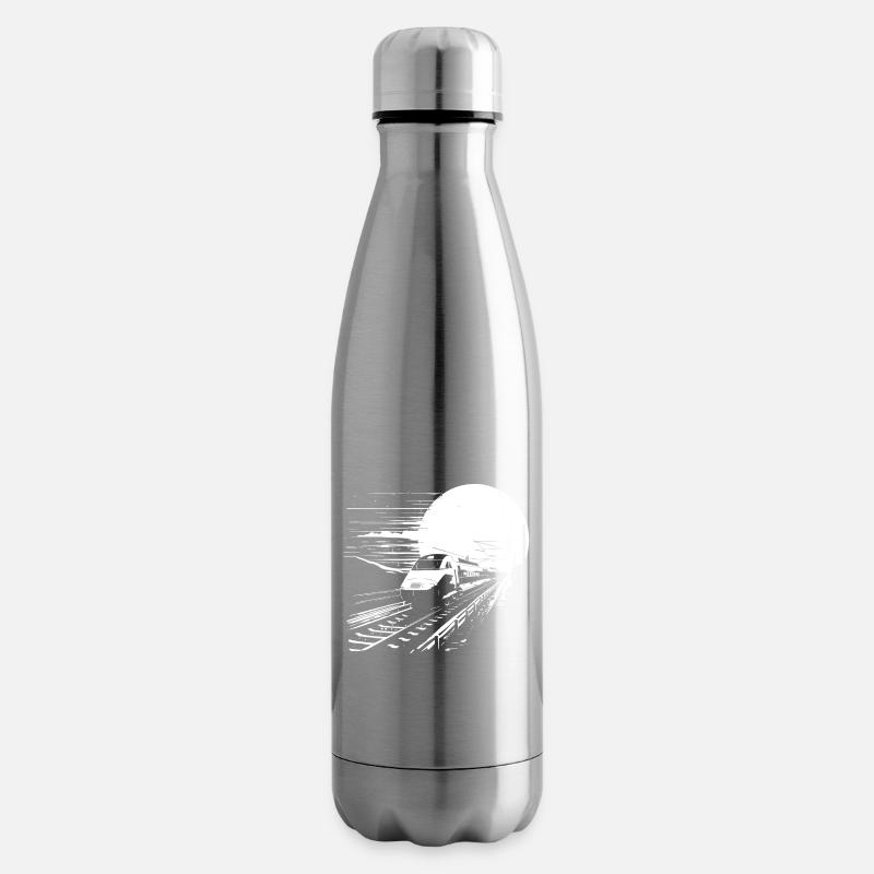 Eisenbahn Grafik - Isolierflasche - Lightsilver