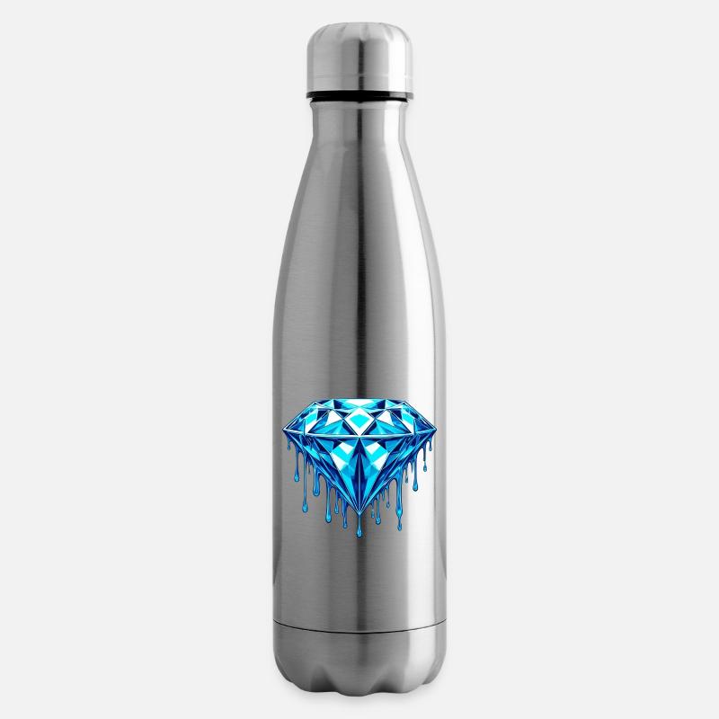 Diamant - Bouteille isotherme - argent clair