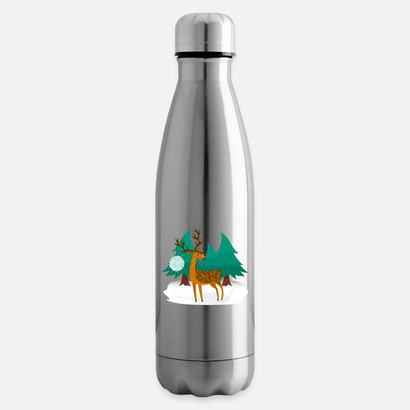 Disco Hirsch - Isolierflasche - Lightsilver