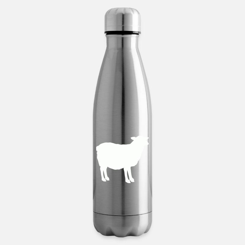 Silhouette de mouton - Bouteille isotherme - argent clair