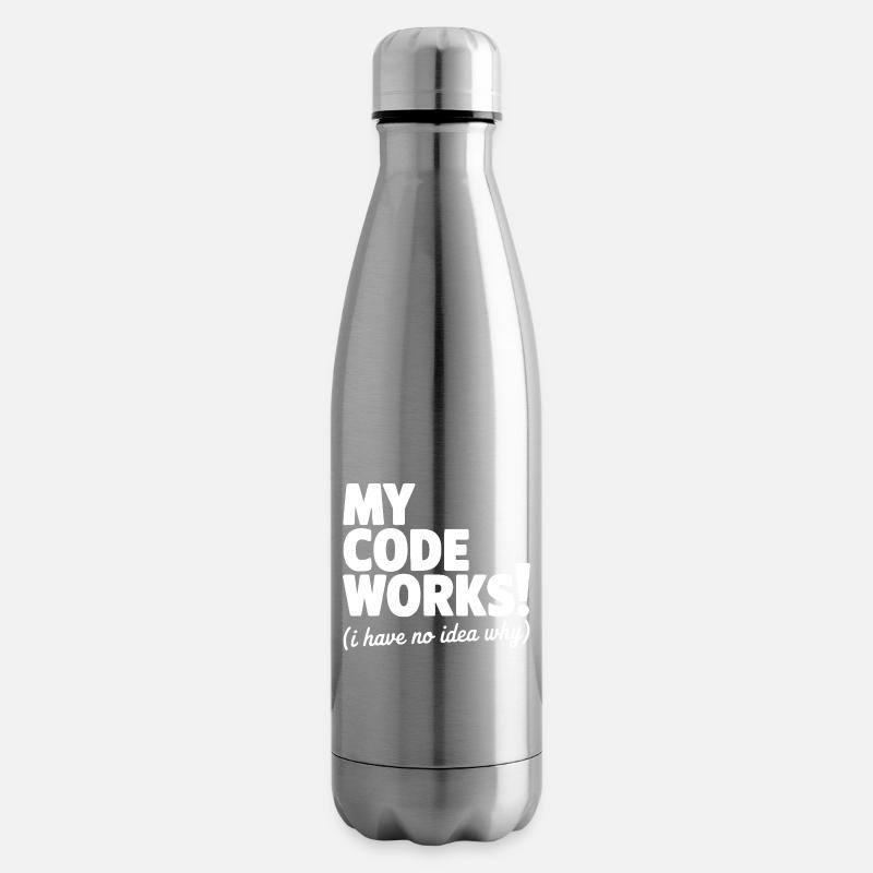 Mon code fonctionne ! (Je ne sais pas pourquoi) - Bouteille isotherme - argent clair