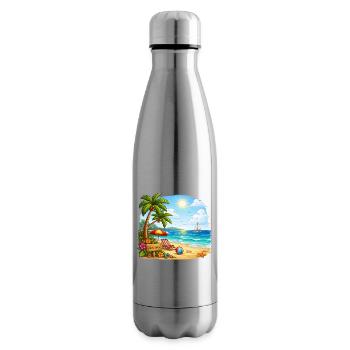 Willkommen am Tropenstrand - Isolierflasche - Lightsilver - Rechts