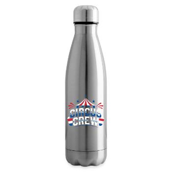 Circus Crew Funny Children's Circus - Insulated Water Bottle - silver - Right