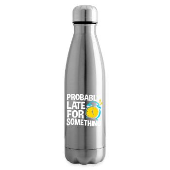 ProkrastinationFaul Faulheit Faulenzer - Isolierflasche - Lightsilver - Rechts
