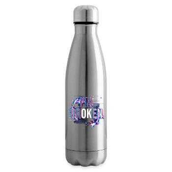 Im Broken Im Ok Mental Health - Isolierflasche - Lightsilver - Rechts