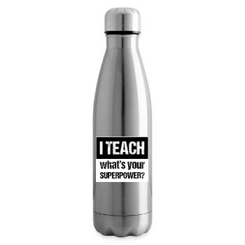 And Teach - Insulated Water Bottle - silver - Right
