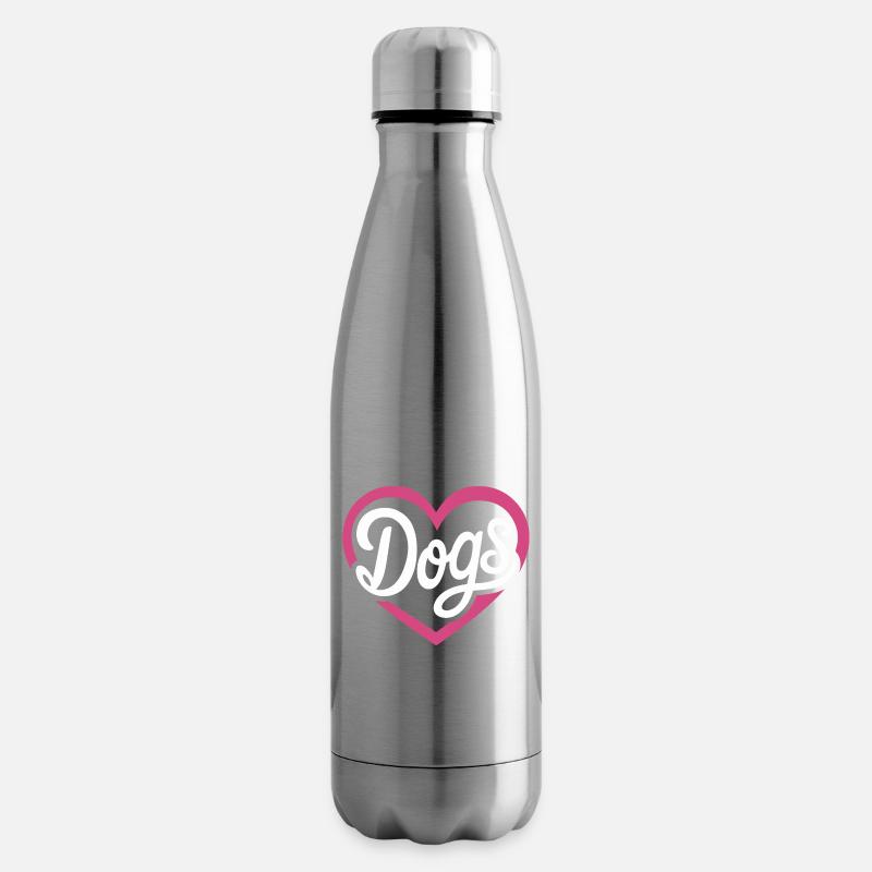 Liebe Hunde - Isolierflasche - Lightsilver