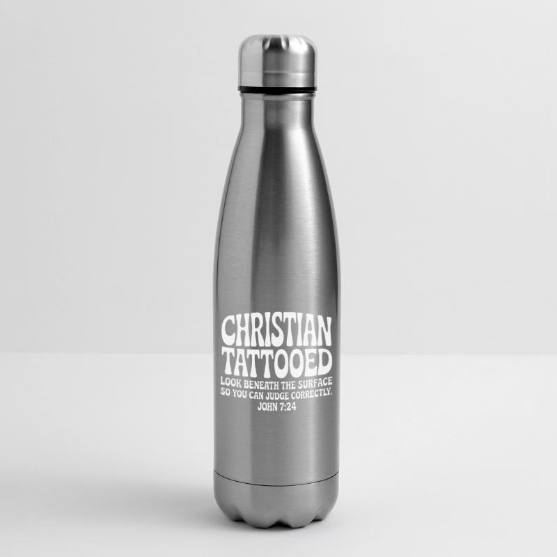 Christian Tattooed Look Beneath Surface Insulated Water Bottle