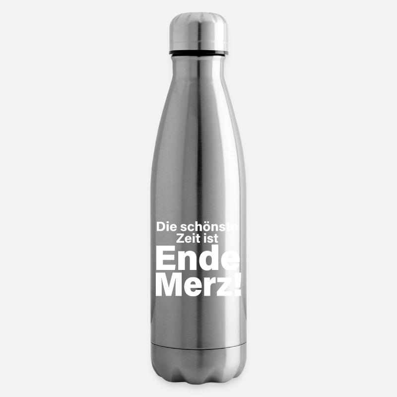 Ende Merz Typo Statement - Isolierflasche - Lightsilver