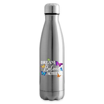 Inspiring Butterfly Monarch Butterfly Garden - Insulated Water Bottle - silver - Right
