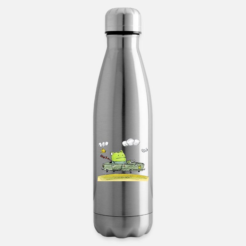 Grenouille - Bouteille isotherme - argent clair