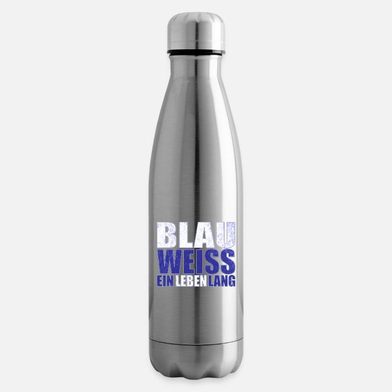 Blau Weiss ein Leben Lang - Isolierflasche - Lightsilver