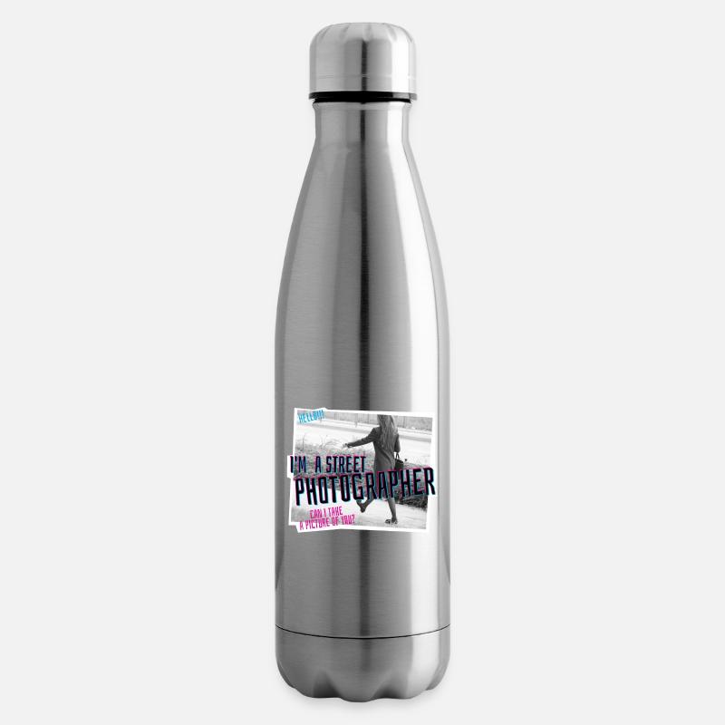 Ich bin Straßenfotograf :) - Isolierflasche - Lightsilver