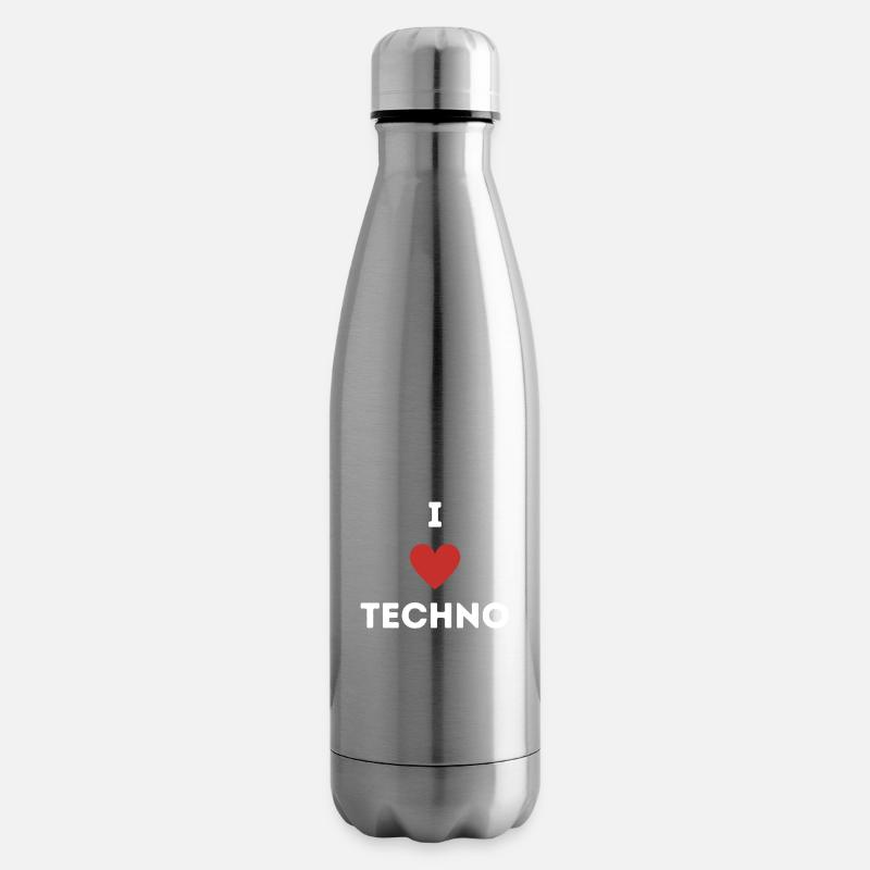 J’AIME LA TECHNO - J’AIME LA TECHNO RAVEWEAR - Bouteille isotherme - argent clair