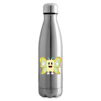 Beurre de papillon - Bouteille isotherme - argent clair - Droite