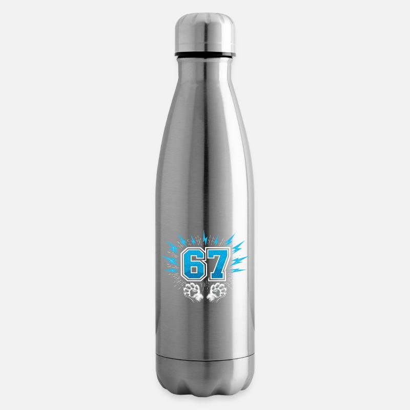 67 Six Seven - Katzenpfote - Isolierflasche - Lightsilver