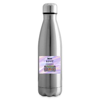 90s Love Boombox - Insulated Water Bottle - silver - Right
