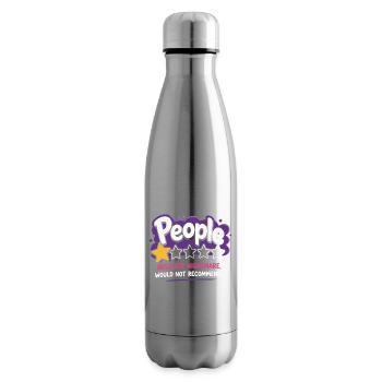 People Absolute Nightmare Saying - Insulated Water Bottle - silver - Right