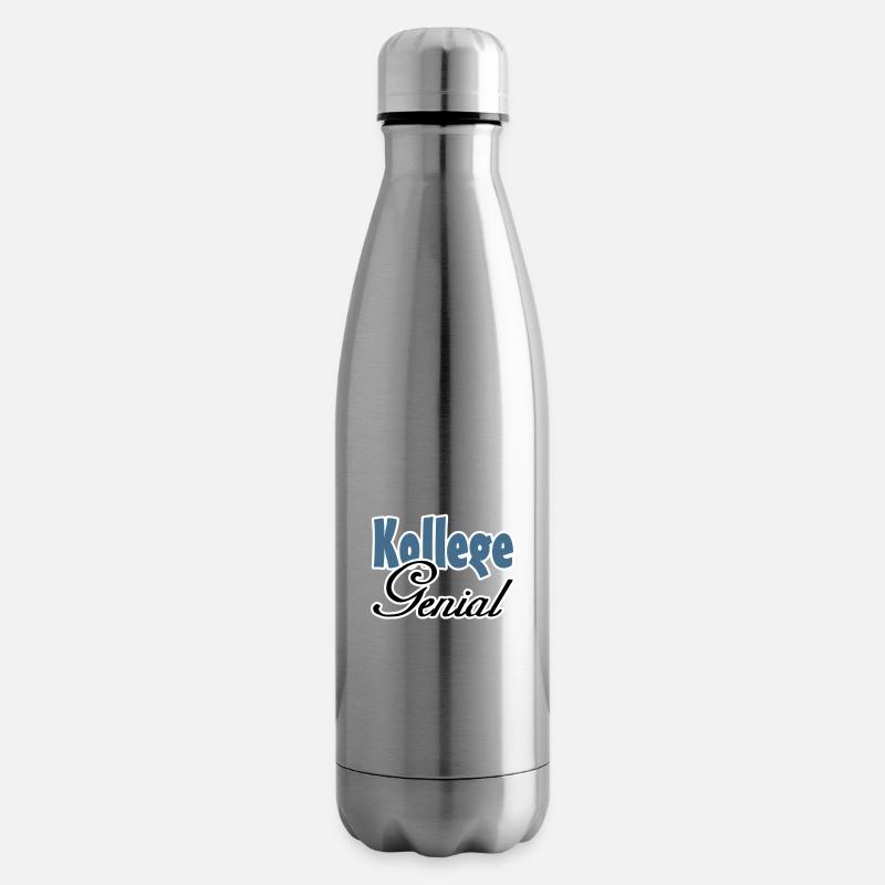 Kollege Genial Geschenk - Isolierflasche - Lightsilver