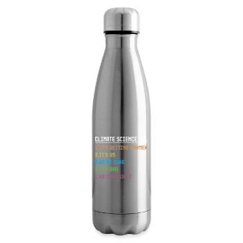 Marche des sciences Jour de la Terre Scientifiques sur les changements climatiques - Bouteille isotherme - argent clair - Droite