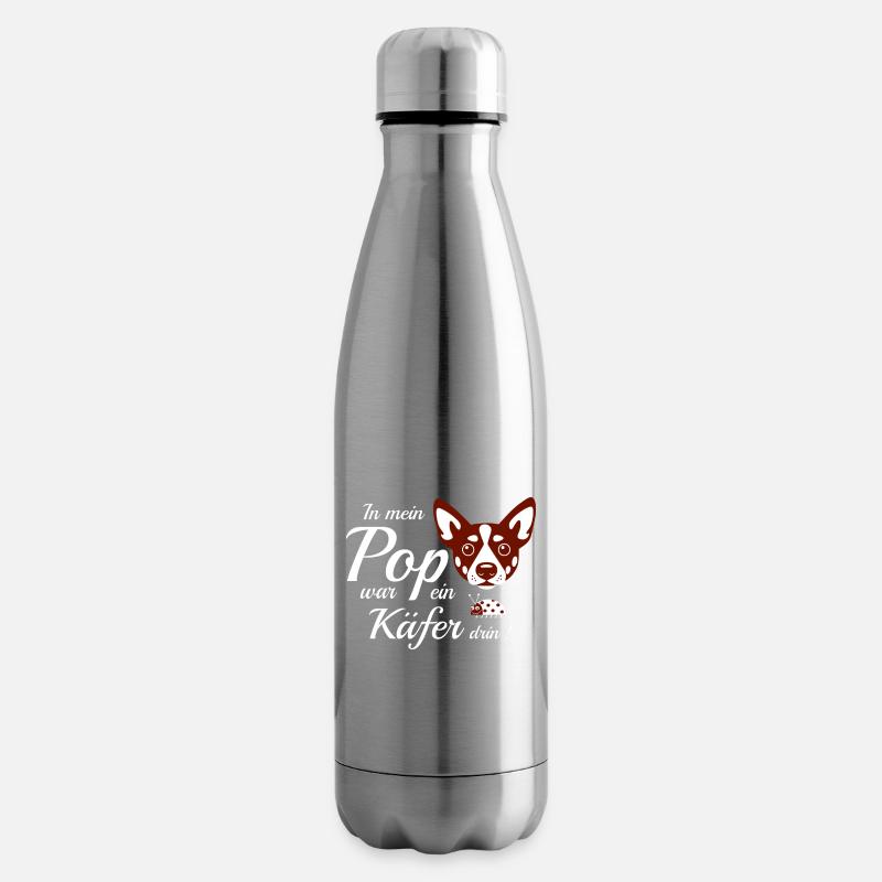 Lustiger Hund - Isolierflasche - Lightsilver